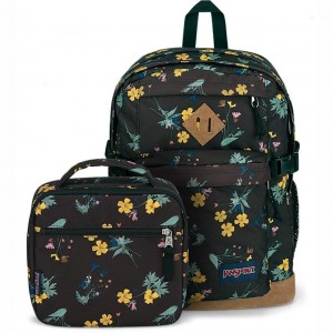 JanSport DARK FLORA BUNDLE Ruksaci Školske ruksake Smeđe | FHRHY18308