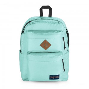 JanSport Double Break Ruksaci Školske ruksake Svijetlo Plave | HRICD37074