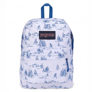 JanSport SuperBreak® Plus Ruksaci Školske ruksake Bijele Plave | AHRWC29807