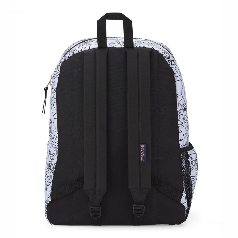 JanSport CROSS TOWN Ruksaci Školske ruksake Bijele Crne | DHRKV71403