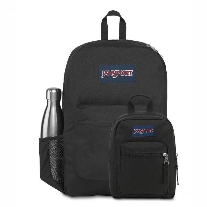 JanSport CROSS TOWN + BIG BREAK Ruksaci Školske ruksake Crne | LHRTR94965