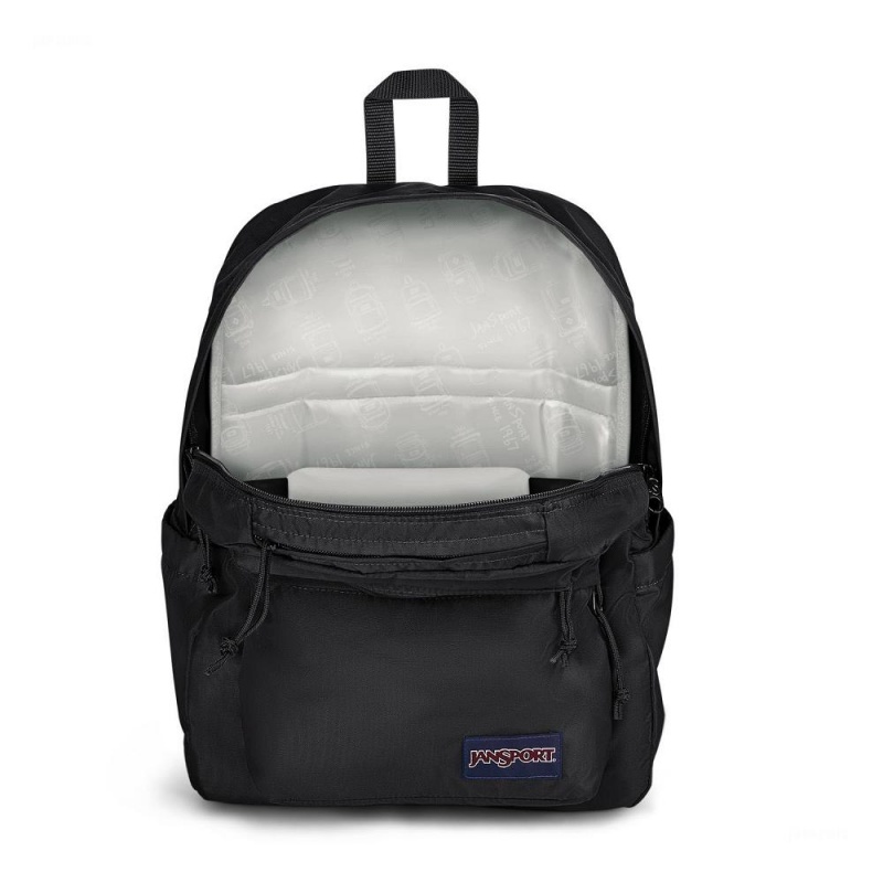 JanSport Double Break Ruksaci Školske ruksake Crne | QHRWA26177