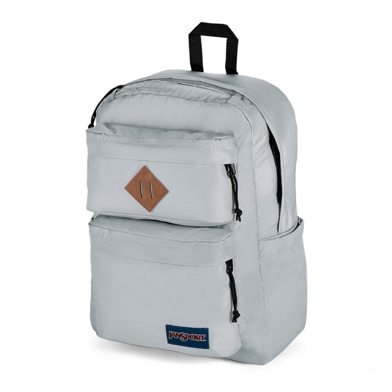 JanSport Double Break Ruksaci Školske ruksake Sive | HREGJ50639