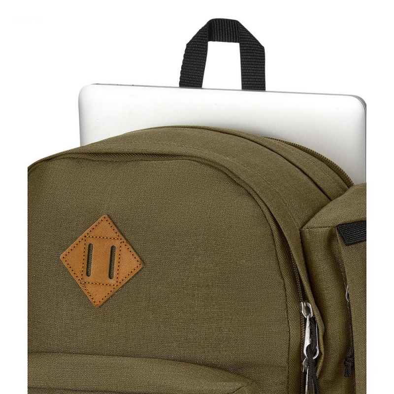 JanSport Field Pack Ruksaci Ruksak za planinarenje Maslinasto Zelene | UHRTG37751