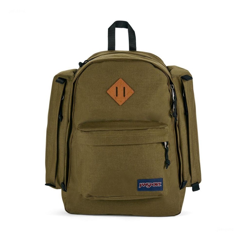JanSport Field Pack Ruksaci Ruksak za planinarenje Maslinasto Zelene | UHRTG37751