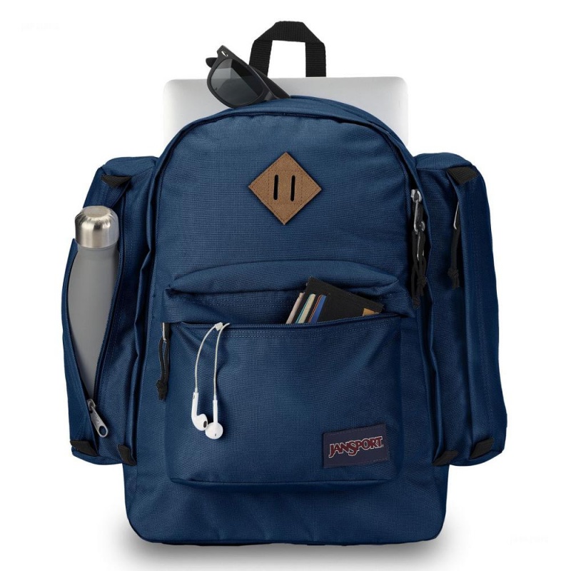 JanSport Field Pack Ruksaci Školske ruksake Tamnoplave | UHRND58879