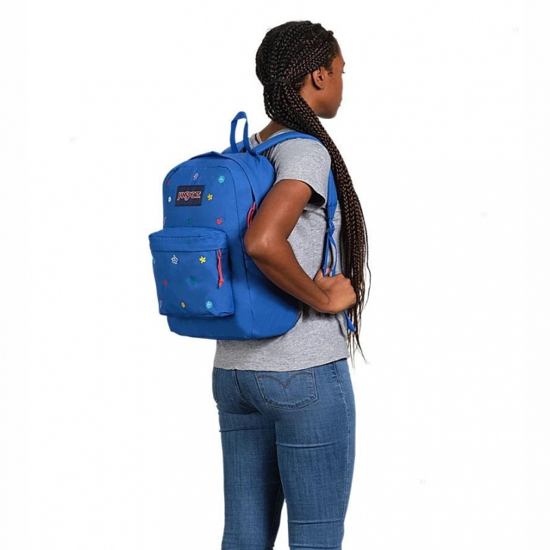 JanSport KIDCORE CHARMS BUNDLE Ruksaci Laptop Ruksak Plave | HRXBR12599