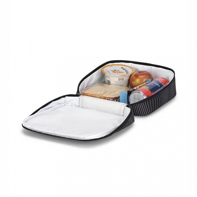 JanSport LUNCH BREAK Torbe Torba Za Ručak Crne Bijele | HRQAV81286