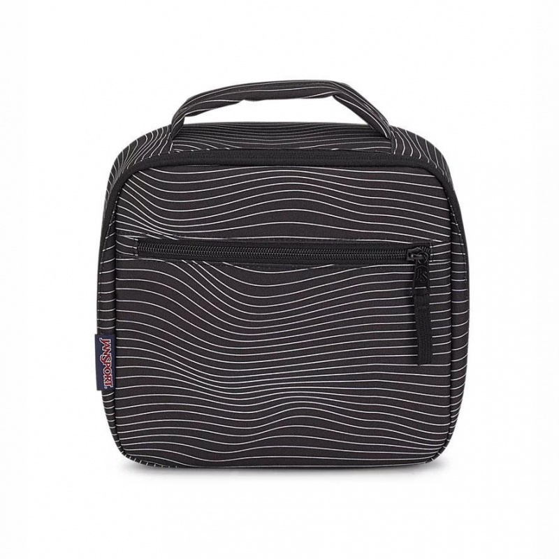 JanSport LUNCH BREAK Torbe Torba Za Ručak Crne Bijele | HRQAV81286