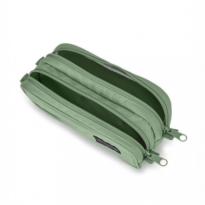 JanSport Large Accessory Pouch Torbe Pernice Zelene | HRDFL17375