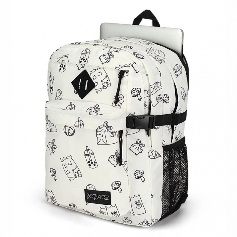 JanSport Main Campus Ruksaci Laptop Ruksak Bijele | THRWZ41318