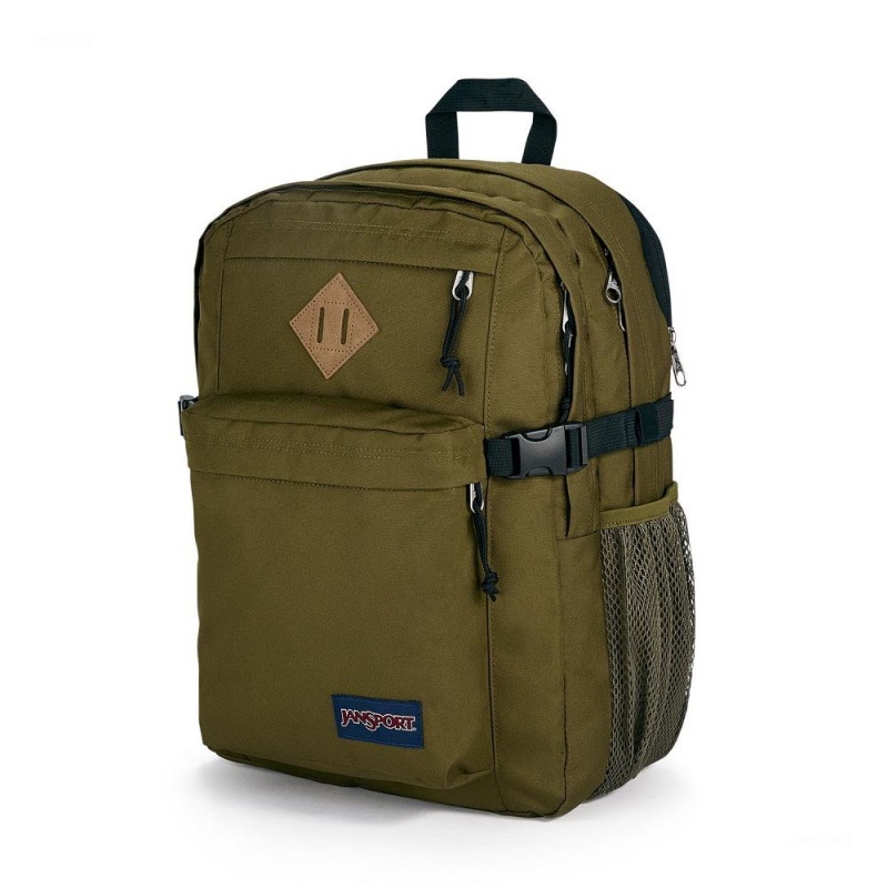 JanSport Main Campus Ruksaci Laptop Ruksak Maslinasto Zelene | ZHRMJ54173
