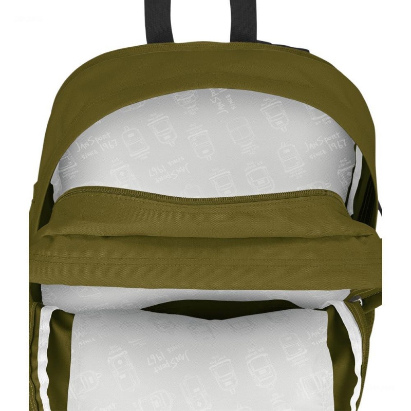 JanSport Main Campus Ruksaci Školske ruksake Maslinasto Zelene | HRDYB75890