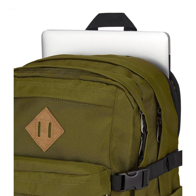 JanSport Main Campus Ruksaci Školske ruksake Maslinasto Zelene | HRDYB75890
