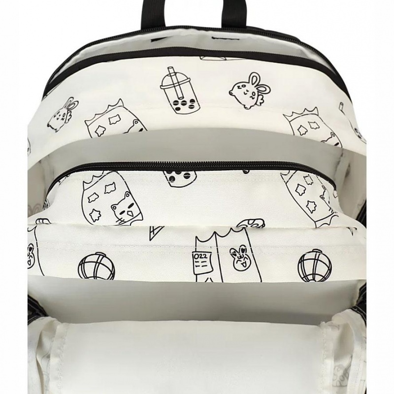 JanSport Main Campus Ruksaci Školske ruksake Bijele | AHRDF35169
