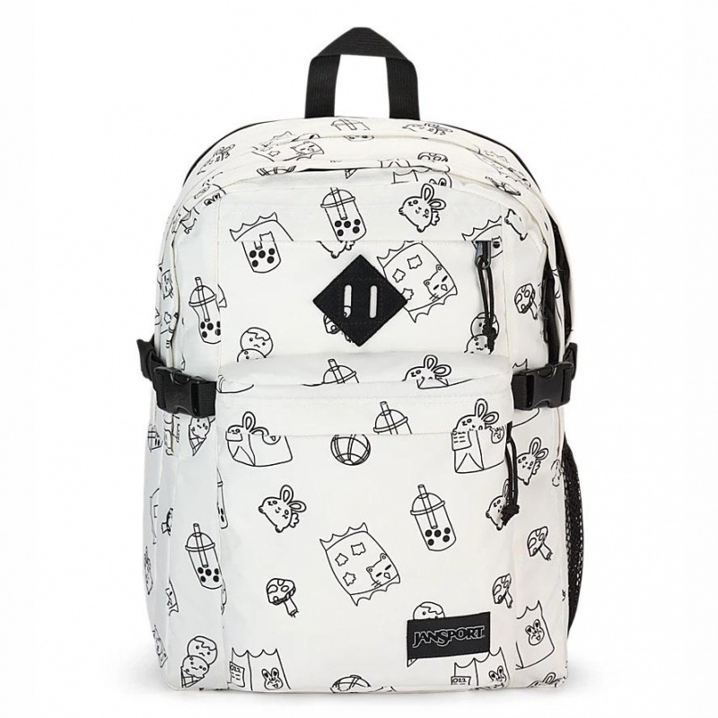 JanSport Main Campus Ruksaci Školske ruksake Bijele | AHRDF35169