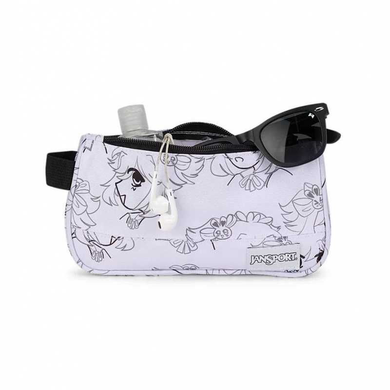 JanSport Medium Accessory Pouch Torbe Pernice Bijele | AHRDF49025