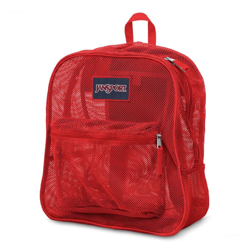 JanSport Mesh Pack Ruksaci Školske ruksake Crvene | HRJZR93467