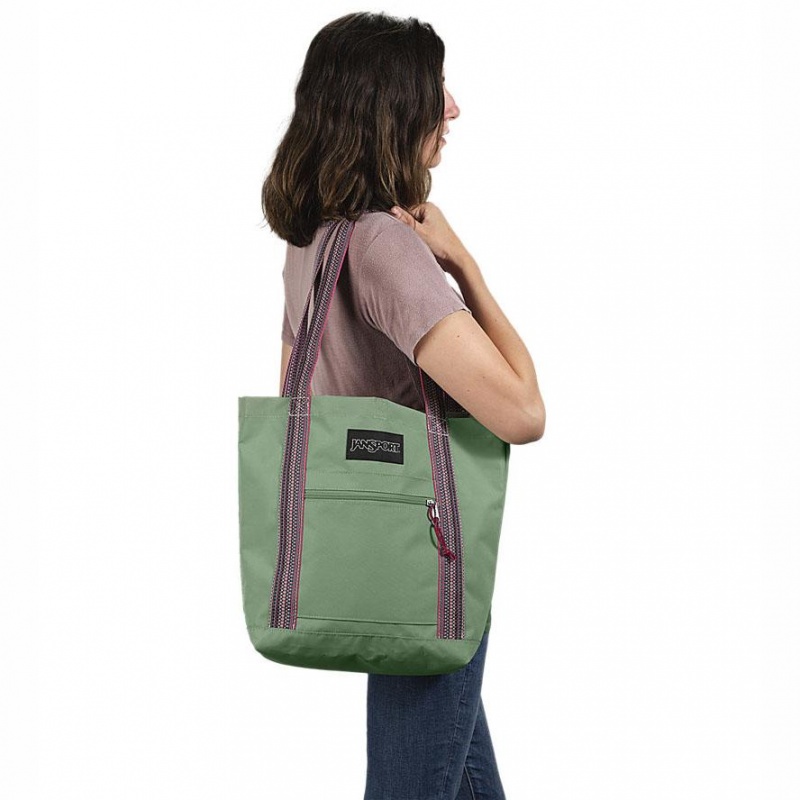 JanSport Restore Tote Torbe Torba Tote Zelene | EHRVG24502
