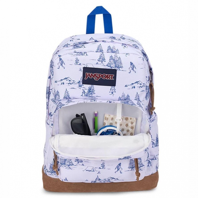 JanSport Right Pack Ruksaci Školske ruksake Bijele Plave | THRPQ91443