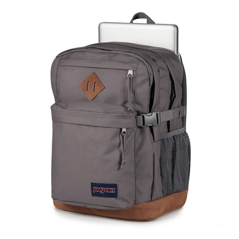 JanSport SUEDE CAMPUS Ruksaci Školske ruksake Tamno Sive | HRCIF62657
