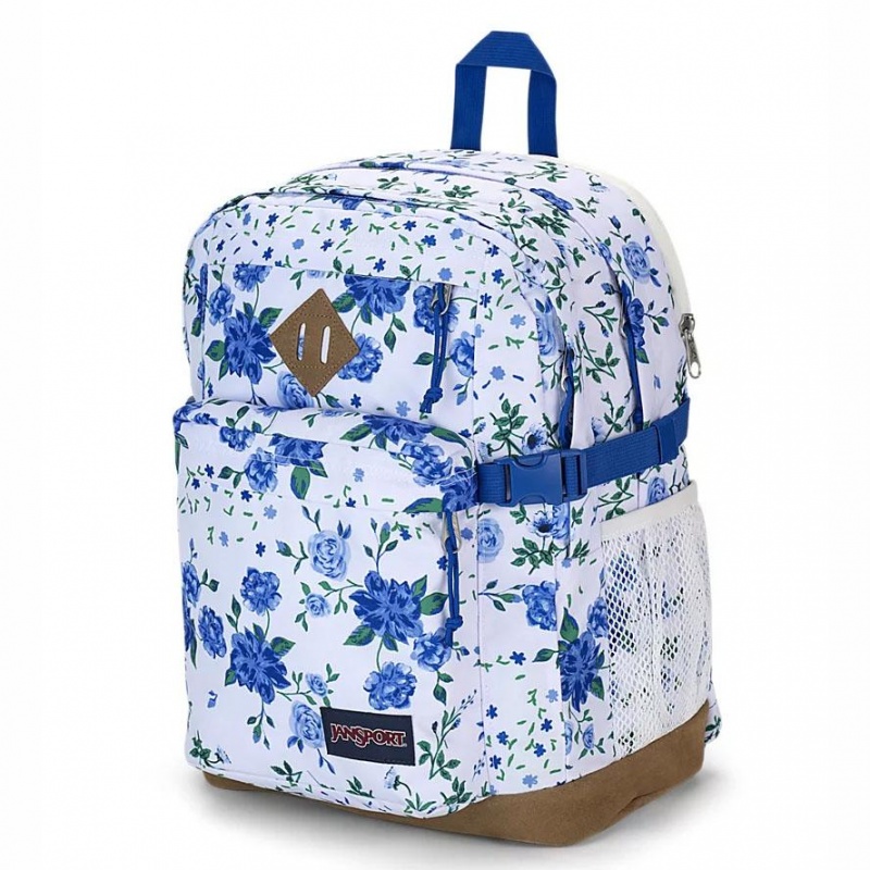 JanSport SUEDE CAMPUS Ruksaci Školske ruksake Bijele Plave | EHRHC55196