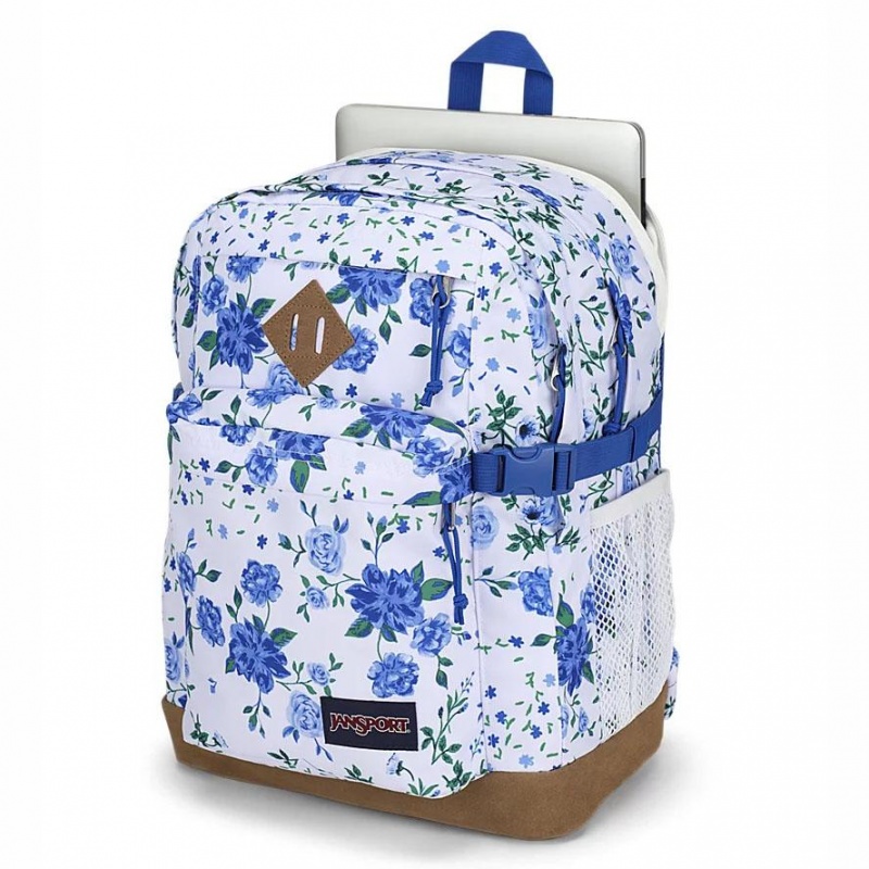 JanSport SUEDE CAMPUS Ruksaci Školske ruksake Bijele Plave | EHRHC55196