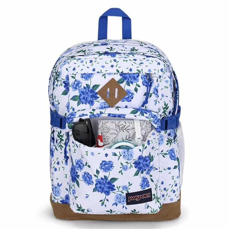 JanSport SUEDE CAMPUS Ruksaci Školske ruksake Bijele Plave | EHRHC55196