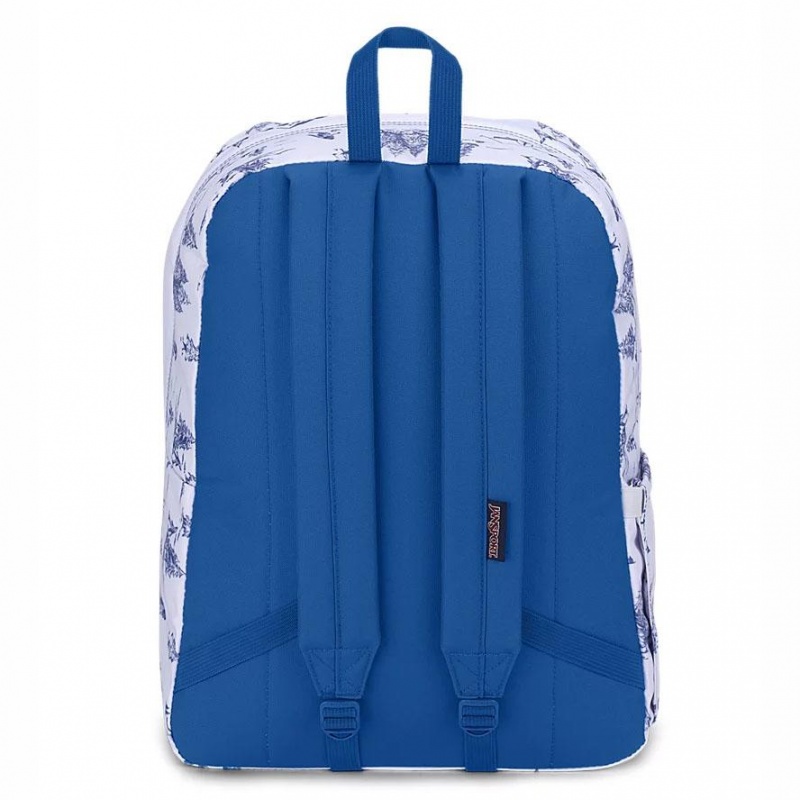 JanSport SuperBreak® Plus Ruksaci Laptop Ruksak Bijele Plave | YHRGT18123