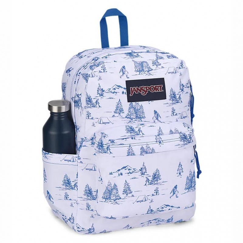 JanSport SuperBreak® Plus Ruksaci Laptop Ruksak Bijele Plave | YHRGT18123
