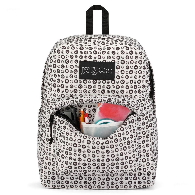 JanSport SuperBreak® Plus Ruksaci Laptop Ruksak Bijele Crne | HREAH77569
