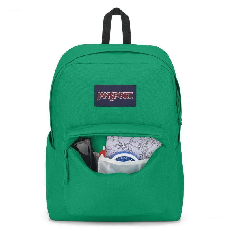 JanSport SuperBreak® Plus Ruksaci Laptop Ruksak Zelene | QHRUV20463