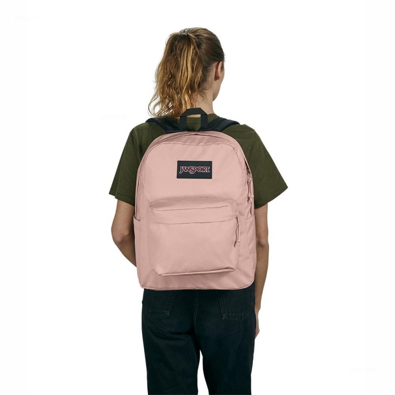 JanSport SuperBreak® Plus Ruksaci Laptop Ruksak Roze | HRJKU27624