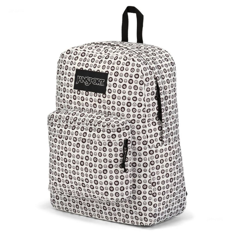 JanSport SuperBreak® Plus Ruksaci Školske ruksake Bijele Crne | HRNZX13251