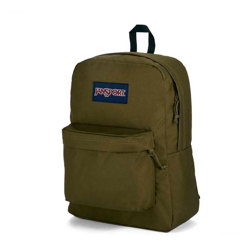 JanSport SuperBreak® Plus Ruksaci Školske ruksake Maslinasto Zelene | HRZDE45307