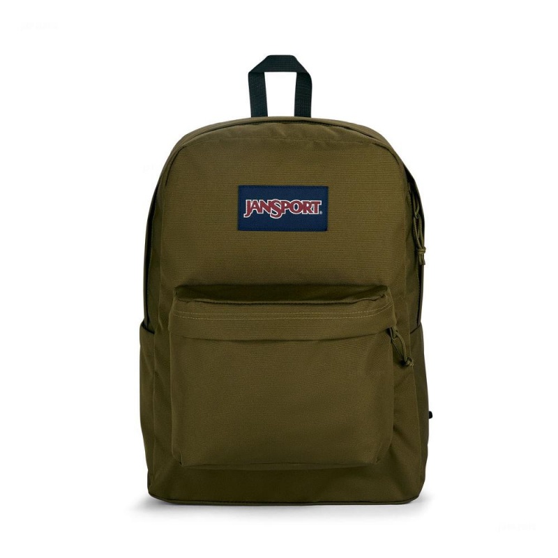 JanSport SuperBreak® Plus Ruksaci Školske ruksake Maslinasto Zelene | HRZDE45307