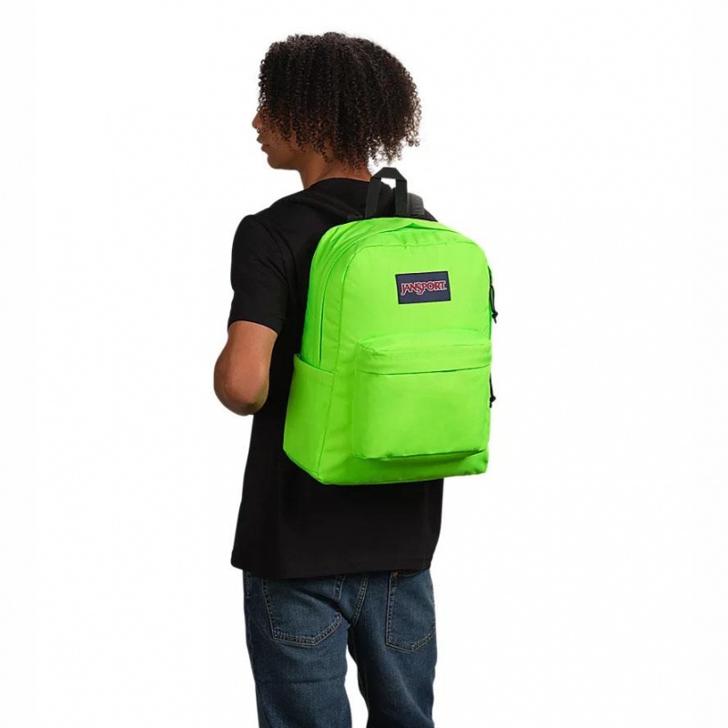 JanSport SuperBreak® Plus Ruksaci Školske ruksake Zelene | MHRHR11881