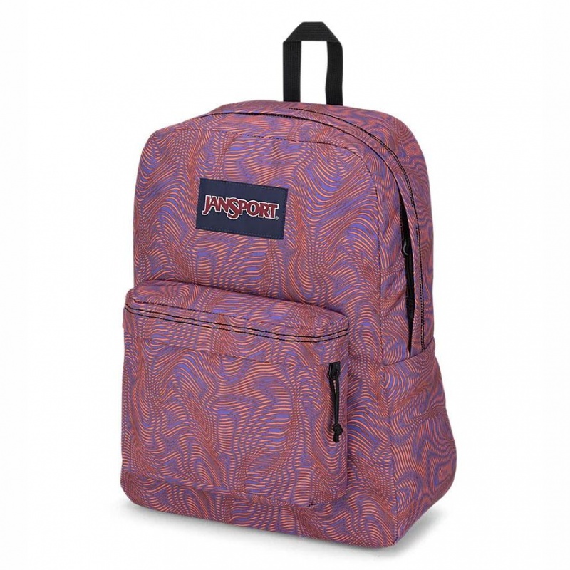 JanSport SuperBreak® Plus Ruksaci Školske ruksake Ljubičaste Narančaste | HRCVG42195