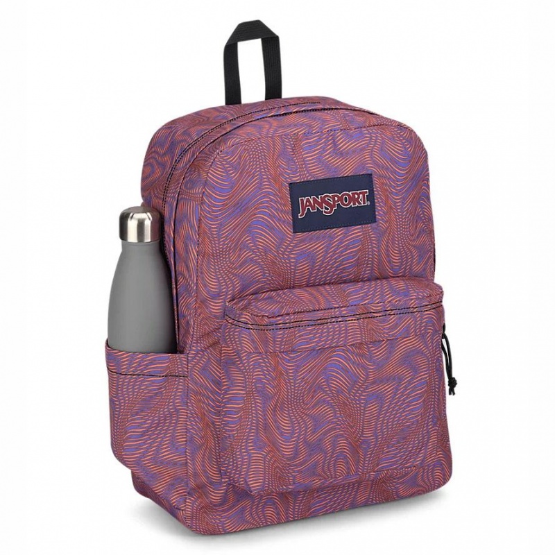 JanSport SuperBreak® Plus Ruksaci Školske ruksake Ljubičaste Narančaste | HRCVG42195