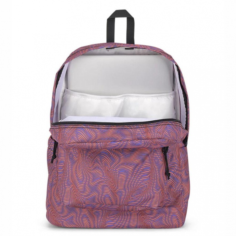 JanSport SuperBreak® Plus Ruksaci Školske ruksake Ljubičaste Narančaste | HRCVG42195