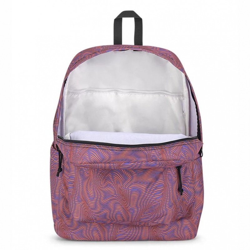 JanSport SuperBreak® Plus Ruksaci Školske ruksake Ljubičaste Narančaste | HRCVG42195