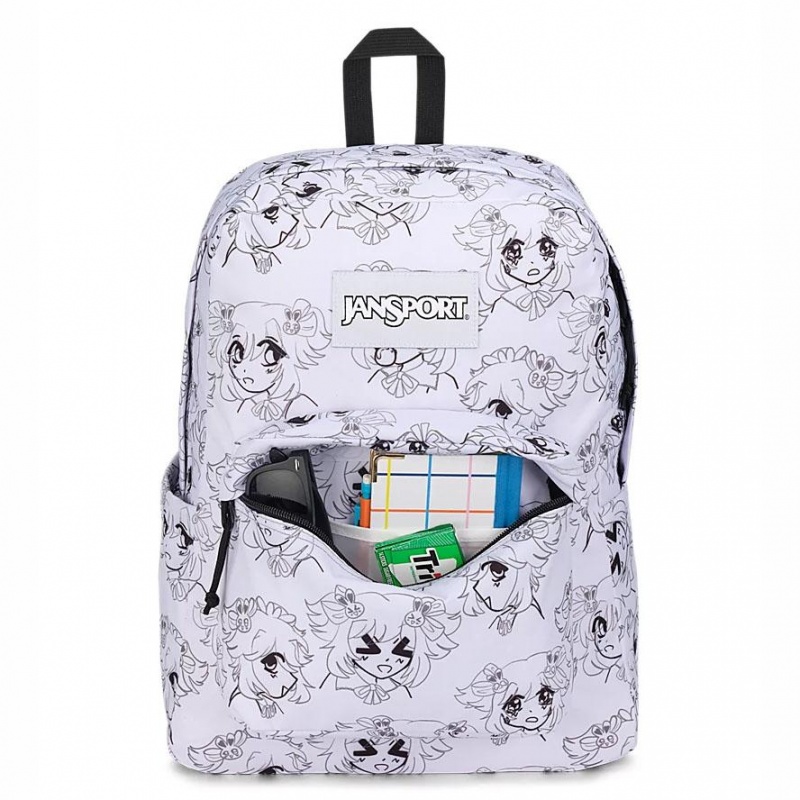 JanSport SuperBreak® Plus Ruksaci Školske ruksake Bijele | AHRDF20855
